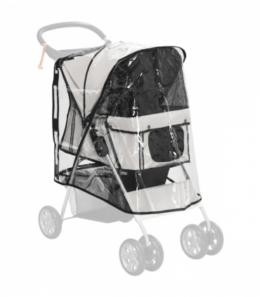 PawHut Dog Stroller Rain Cover w/ Rear Entry, Cover, for Dog Pram