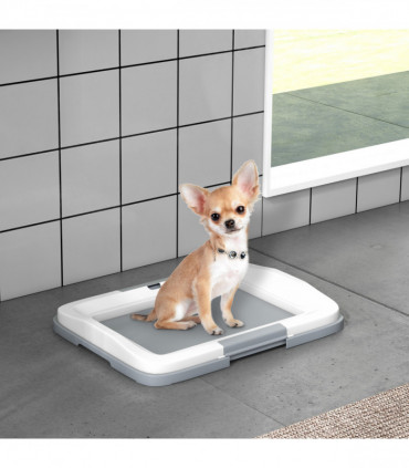 PawHut Dog Toilet Tray, Dog Litter Tray for Training Dogs, 47 x 34 x 6cm