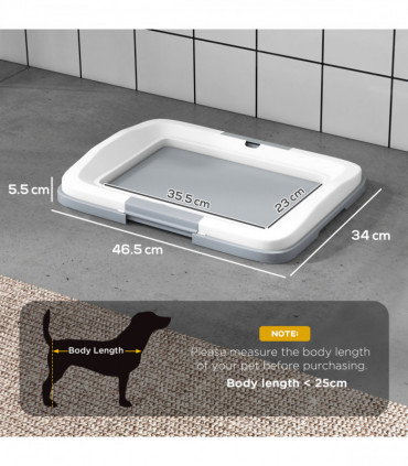 PawHut Dog Toilet Tray, Dog Litter Tray for Training Dogs, 47 x 34 x 6cm