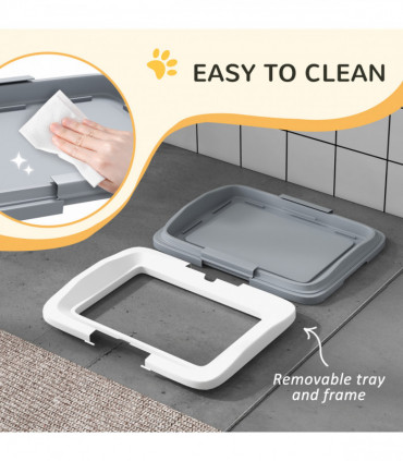PawHut Dog Toilet Tray, Dog Litter Tray for Training Dogs, 47 x 34 x 6cm