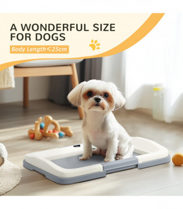 PawHut Dog Toilet Tray, Dog Litter Tray for Training Dogs, 47 x 34 x 6cm