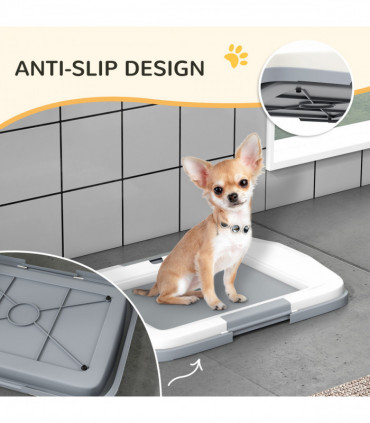PawHut Dog Toilet Tray, Dog Litter Tray for Training Dogs, 47 x 34 x 6cm