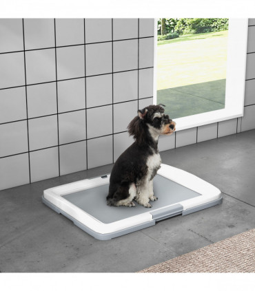 PawHut Dog Toilet Tray, Dog Litter Tray for Training Dogs, 63 x 49 x 6cm