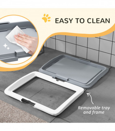PawHut Dog Toilet Tray, Dog Litter Tray for Training Dogs, 63 x 49 x 6cm