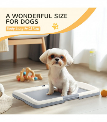 PawHut Dog Toilet Tray, Dog Litter Tray for Training Dogs, 63 x 49 x 6cm