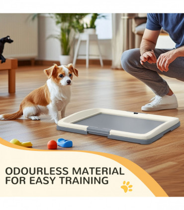 PawHut Dog Toilet Tray, Dog Litter Tray for Training Dogs, 63 x 49 x 6cm