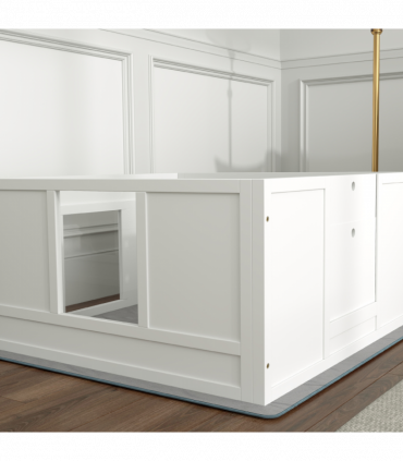 PawHut Dog Whelping Box with Whelping Pad, Adjustable Entrance, 100 x 96cm