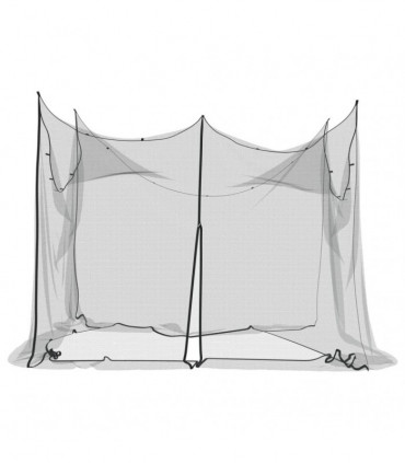 vidaXL Mosquito Net for Indoor Outdoor 156 Mesh Black 300x300x200 cm