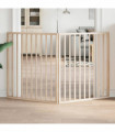 vidaXL Dog Gate Foldable 2 Panels 160 cm Poplar Wood