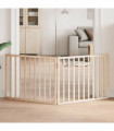 vidaXL Dog Gate Foldable 2 Panels 160 cm Poplar Wood