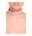 Suede Diamante Choker