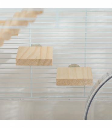 PawHut Hamster Cage, Gerbilarium Cage w/ Deep Bottom, Ramp, Exercise Wheel