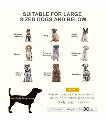 PawHut Large Pet Cot Portable Dog Cat Sleep Bed Elevated Camping Outdoor Black