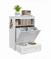 PawHut Pet Feeder Station Dog and Cat Food Storage Feeding Station Food Cabinet