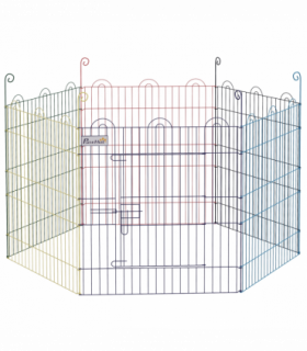 PawHut Pet Playpen Dog Puppy Crate Kennel with Door
