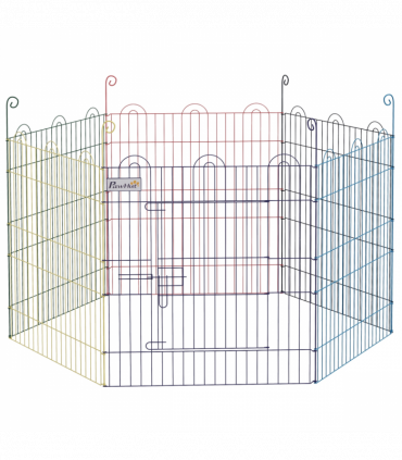 PawHut Pet Playpen Dog Puppy Crate Kennel with Door