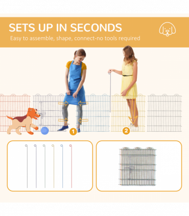 PawHut Pet Playpen Dog Puppy Crate Kennel with Door