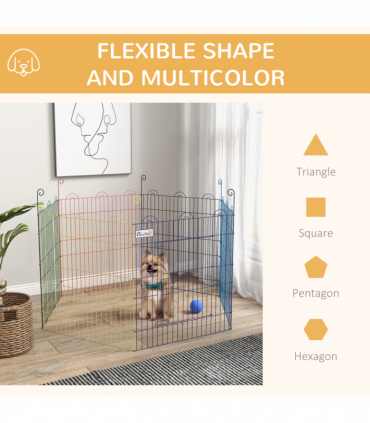 PawHut Pet Playpen Dog Puppy Crate Kennel with Door