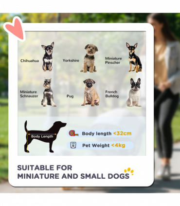 PawHut Pet Stroller Foldable Travel Carriage w/ Brake Basket Canopy, Black