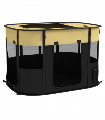 PawHut Portable Dog Pen for Puppies, Rabbits, Kittens, Guinea Pigs - Yellow