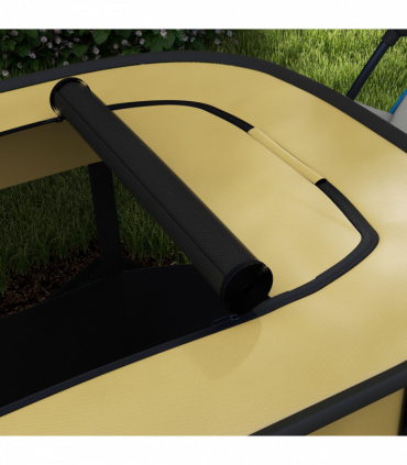 PawHut Portable Dog Pen for Puppies, Rabbits, Kittens, Guinea Pigs - Yellow