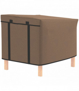 PawHut Rabbit Hutch Cover, Guinea Pig Hutch Cover for X-D2-0047, Brown