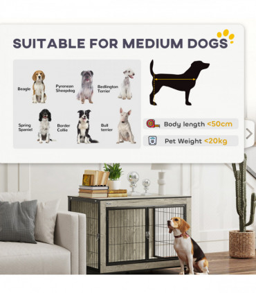 PawHut Raised Dog Bowl, Elevated Dog Bowls with Slow Feeder Dog Bowl, White