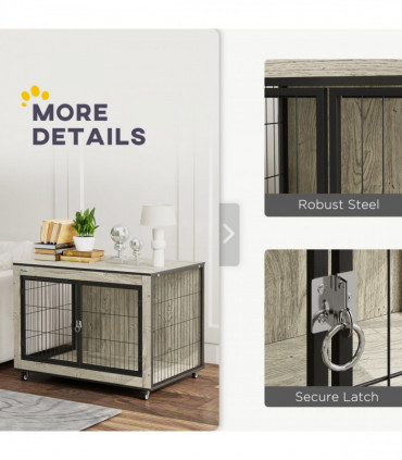 PawHut Raised Dog Bowl, Elevated Dog Bowls with Slow Feeder Dog Bowl, White