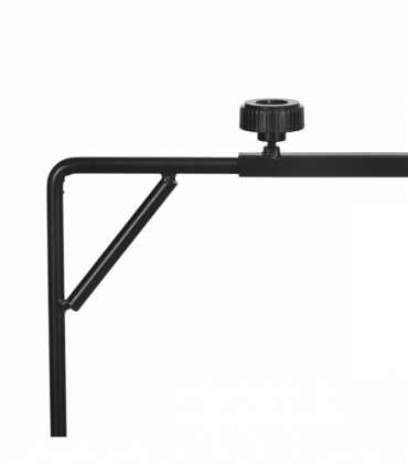 PawHut Reptile Lamp Stand, 86-129Hcm Adjustable Lamp Holder w/ Base, Hook