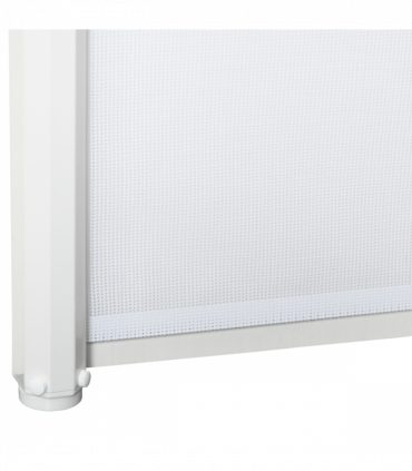 PawHut Retractable Pet Safety Gate, Folding Stair Barrier, Guard Door - White