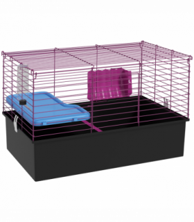 PawHut Small Animal Cage, Rabbit Guinea Pig Hutch, Pet Playhouse