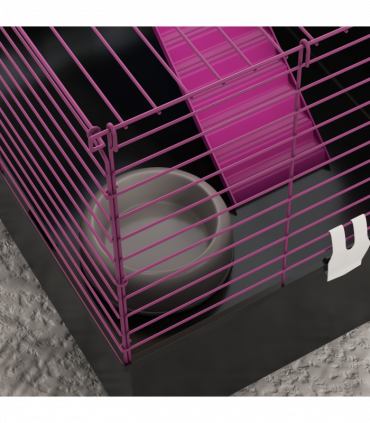 PawHut Small Animal Cage, Rabbit Guinea Pig Hutch, Pet Playhouse