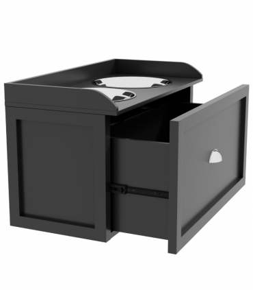 PawHut Stainless Steel Raised Dog Bowl w/ 21L Storage Drawer, for Large Dogs