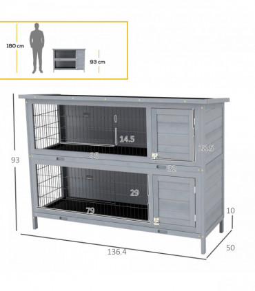 PawHut Walk in Chicken Run w/ Cover, Hanging Feeder, Perch, for 6-8 Chickens