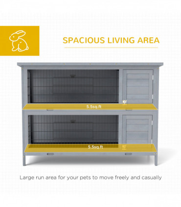 PawHut Walk in Chicken Run w/ Cover, Hanging Feeder, Perch, for 6-8 Chickens