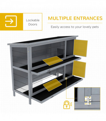 PawHut Walk in Chicken Run w/ Cover, Hanging Feeder, Perch, for 6-8 Chickens