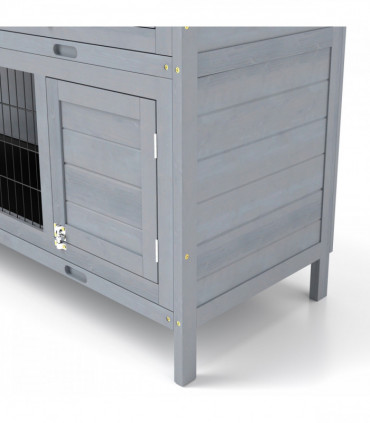 PawHut Walk in Chicken Run w/ Cover, Hanging Feeder, Perch, for 6-8 Chickens