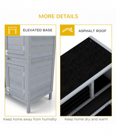 PawHut Walk in Chicken Run w/ Cover, Hanging Feeder, Perch, for 6-8 Chickens