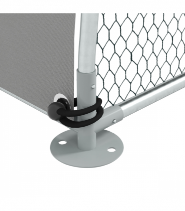 PawHut Walk-In Chicken Run with Cover, for 4-6 Chickens, 3 x 1.9 x 2.2m