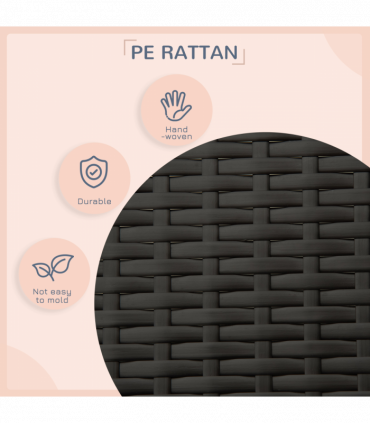 PawHut Wicker Dog House, Rattan Pet Bed with Soft Cushion, Cat Basket - Cream