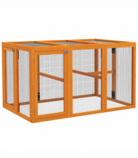 PawHut Wooden Chicken Coop with Combinable Design, for 1-3 Chickens