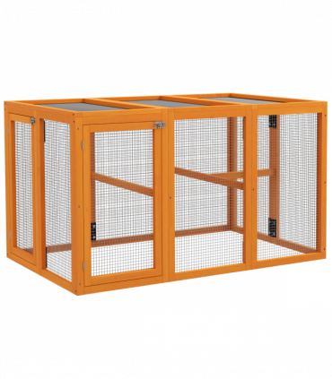 PawHut Wooden Chicken Coop with Combinable Design, for 1-3 Chickens