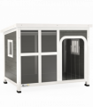 PawHut Wooden Dog Kennel Outdoor w/ Openable Top, 90 x 62 x 71cm