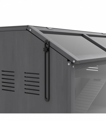 PawHut Wooden Hamster Cage for Gerbils w/ Suspension Bridge, Ladders