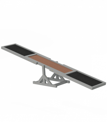 PawHut Wooden Pet Seesaw for Big Dogs with Anti-Slip Surface, 180 x 30 x 30cm