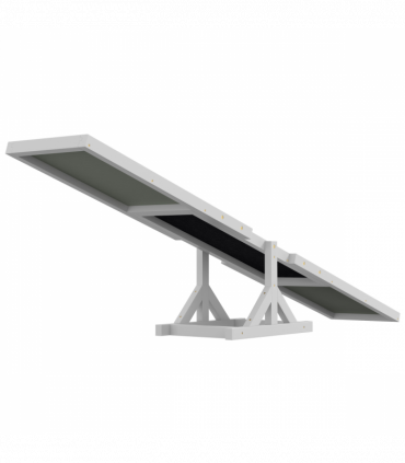 PawHut Wooden Pet Seesaw for Big Dogs with Anti-Slip Surface, White