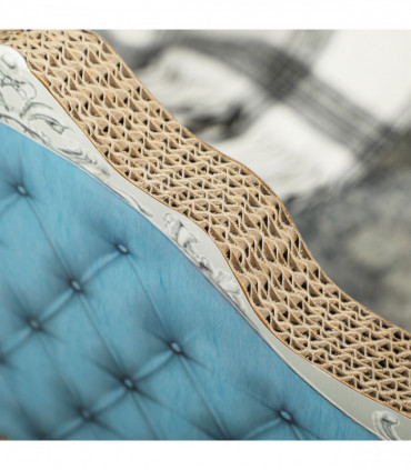 PawHut Wooden Rabbit Hutch Cage House with Wire Mesh, Grey