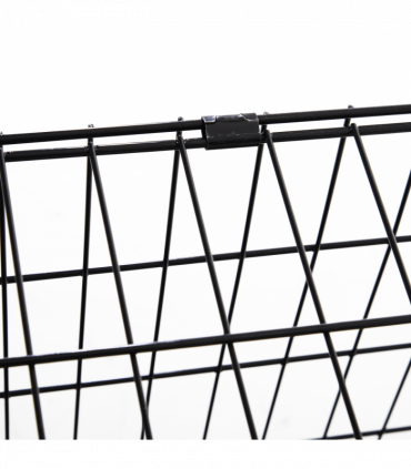 Pawhut Trapeze Collapsible Dog Pet Travel Box Cage Removable Tray 93Lx58Wx65H cm