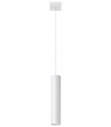 Pendant lamp LAGOS 1 White Round Tube Shape Modern Loft Design LED GU10