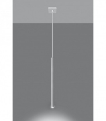 Pendant lamp PASTELO 1 White Round Tube Shape Spot Modern Loft Design LED G9